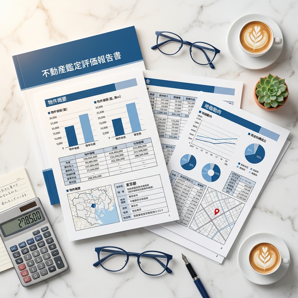 アークリブの一棟収益物件査定レポート 収益還元法による査定額と手取りシミュレーションを含む詳細レポート